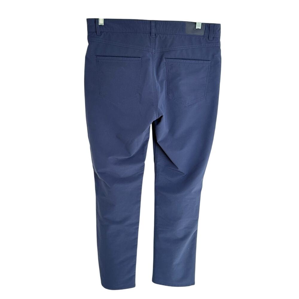 Peter Millar Crown Crafted Performance 5 Pocket Pants 35x30 Navy - Picture 2 of 8